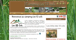 Desktop Screenshot of camping-les12cols.fr