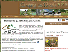 Tablet Screenshot of camping-les12cols.fr